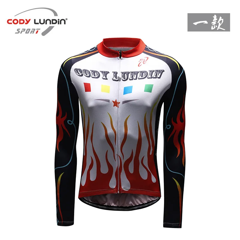 Long Sleeve Cycling Jersey MTB Road Bike Shirts Cloth Kits Quick Dry