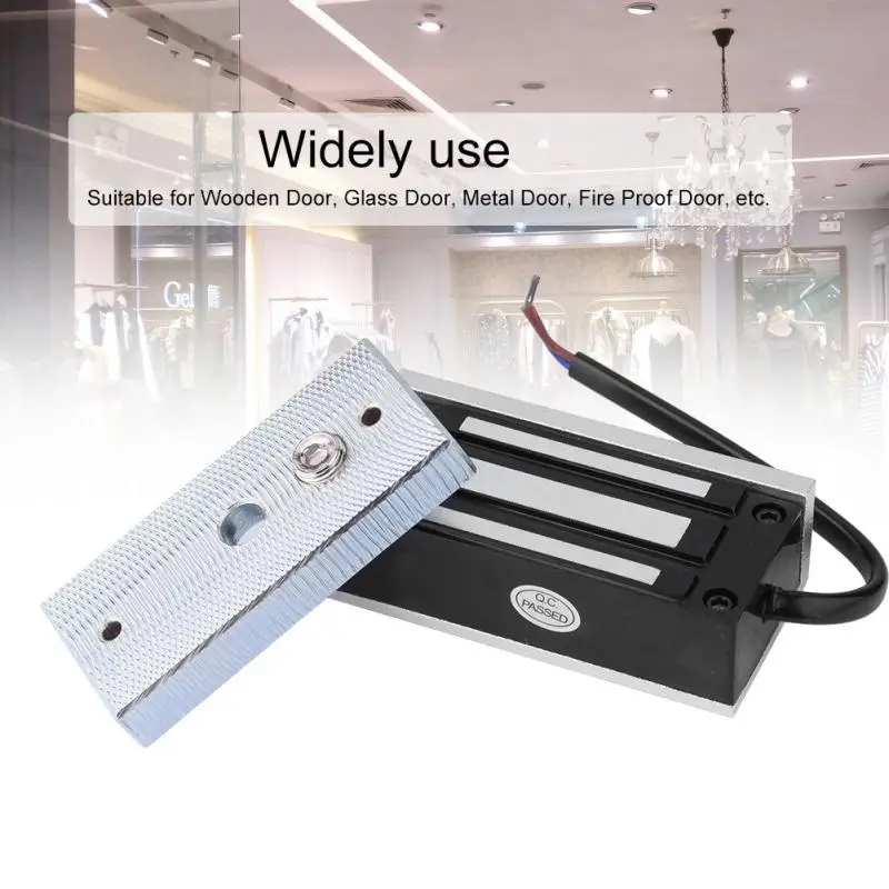 

60kg 100lbs Electric Magnetic Lock 12V Electronic Door Locks Electric Cabinet Electromagnetic Drawer Access Control Security