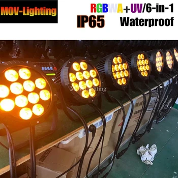 

6pcs/lot Club Wedding Party Wash Decoration 18W RGB Outdoor 12pcs RGBWAP LED PAR Light
