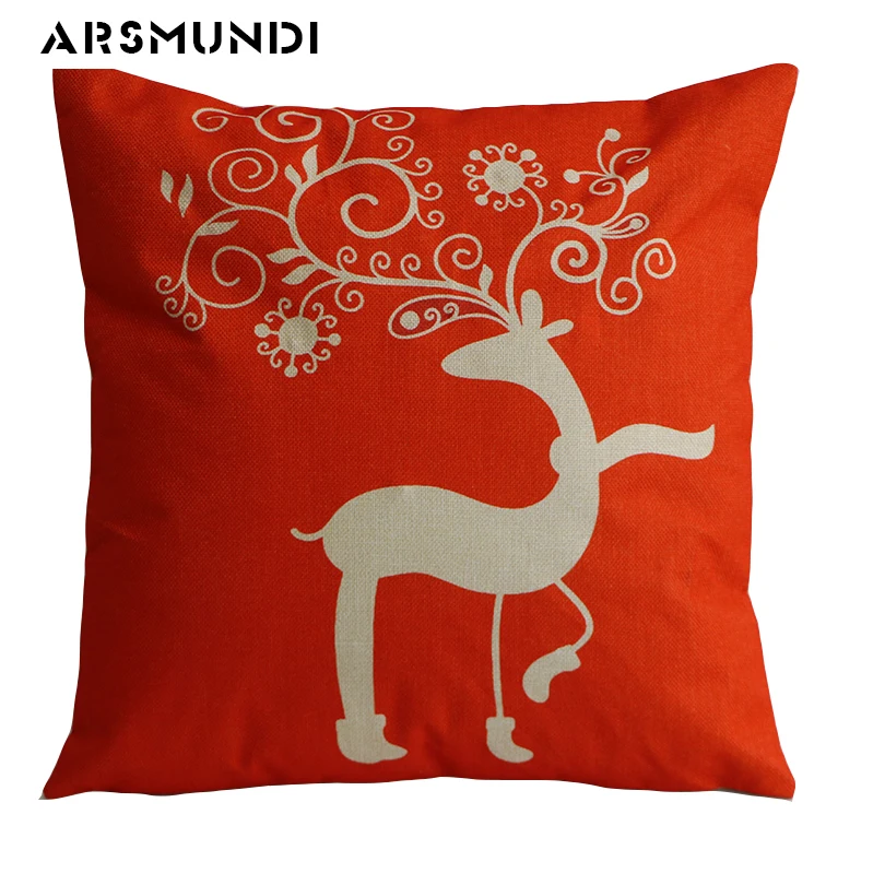

New Vintage Beer Linen Printed Cushion Cover Square Sofa Home Decorative white waist back throw pillow Case For Car