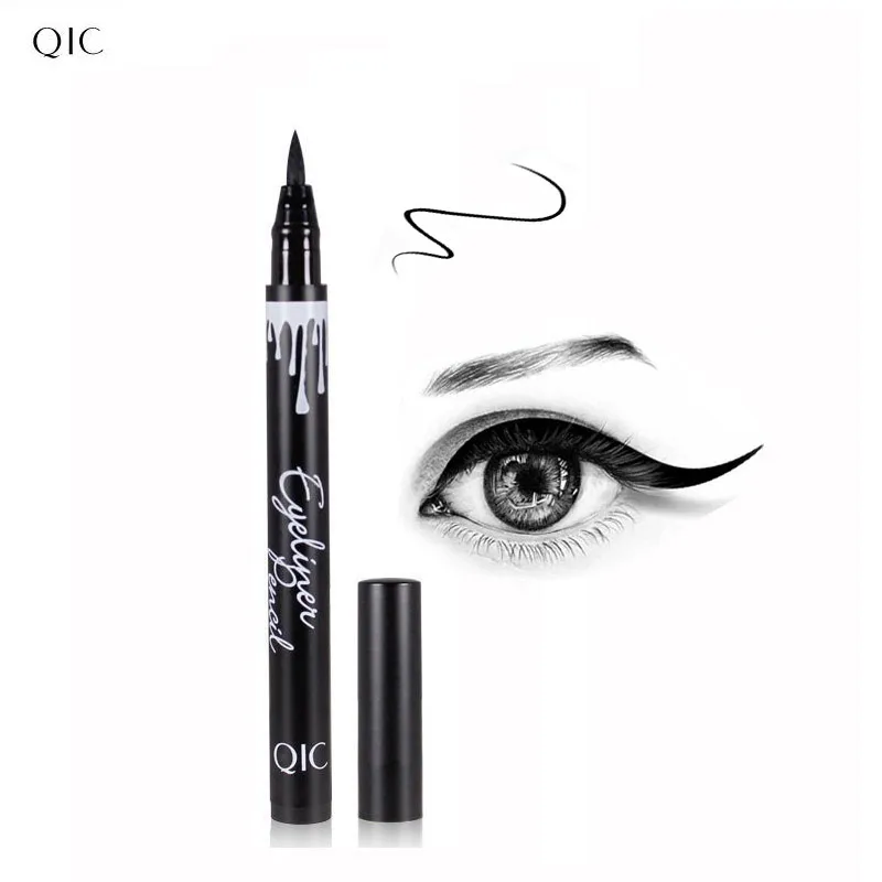 

QIC Brand Eyes Makeup Eyeliner Pencil 1 Pcs Waterproof Balck Eye Liner Pens Women Make up Liquid Liners Soft Pen Piont Cosmetics