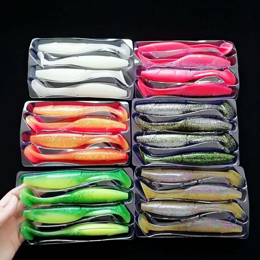 

Noeby 24pcs shads 150mm 24g large soft lures big soft bait fishing lure material for freshwater bass large fishing tackle