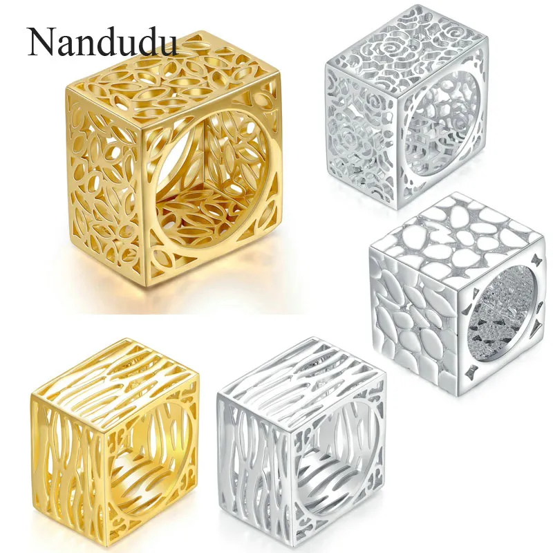 Nandudu Square Style Series Rings Men Women Girl Unisex Ring Accessories Fashion Jewelry Gift for Cocktail Dancing Party