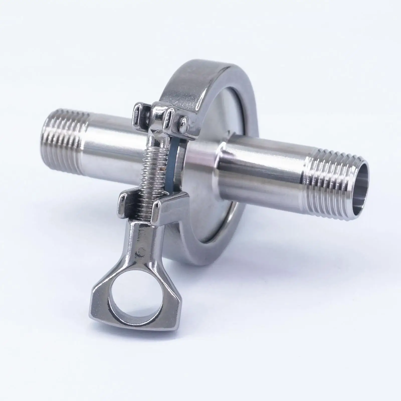 

A Kit 1/2" NPT Male x 1.5" Tri Clamp SUS 304 Stainless Steel Sanitary Fitting Union Set For Home Brew Beer