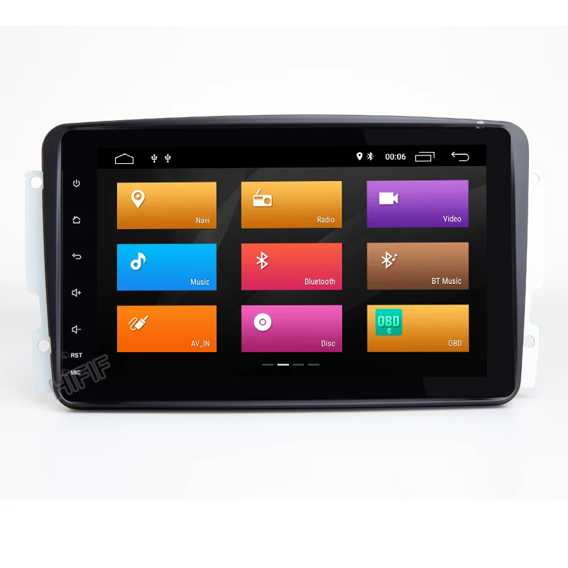 Clearance 8" Android 9.0 Car DVD Radio for Mercedes Benz W209 W203 W168 ML W163 W463 Viano W639 car gps navigation 1