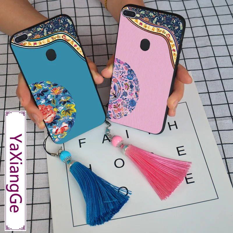 

Pretty Cheongsam Case For OPPO F3 Plus F5 F7 F9 F11 Pro Retra Cloth Fashion Bag Back Cover For OPPO A1 A3S A5 AX5 A7 A71 A79 A83