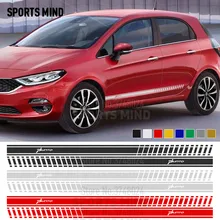 1 par esportes mente estilo do carro na porta do carro adesivo de vinil decalque para fiat punto abarth evo adesivo para acessórios do carro