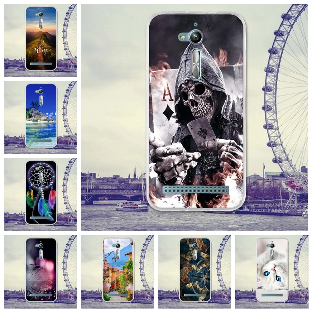 

Phone Case For Asus Zenfone Go ZB500KL Cases 5.0 inch Back Cover for AsusZB500KL Phone Covers Capa Shell Silicone TPU Skin Bag