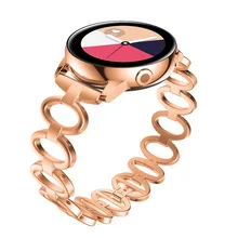 Эллиптический стиль 20 мм ремешок для часов для samsung Galaxy активные часы 40 мм ремешок из нержавеющей стали для samsung Galaxy активные Ремешки для наручных часов