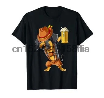 

Dabbing Dachshund T shirt Oktoberfest Lederhosen Men Beer
