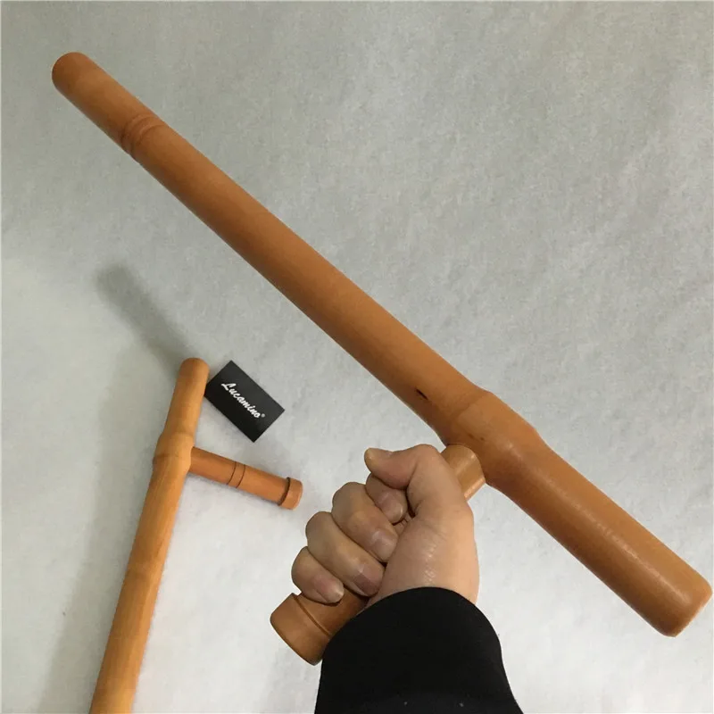T sharp Tonfa ancient martial arts double wooden crutches Chinese