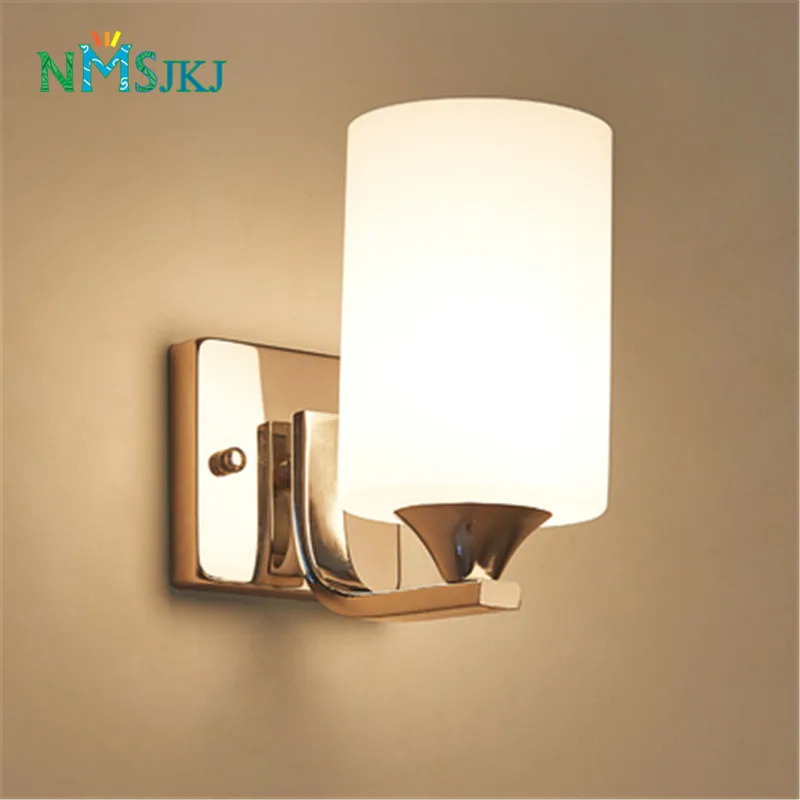 

Wall Lamp Modern Simple LED Bedside Lamp Bedroom Creative European American Living Room Stairway Aisle Lights Hotel Lamps
