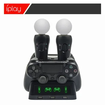 

Gamepad Charger Dock for PS4 PS Move VR Game Controller Charger Station Port for Sony Playstation LED 3 USB Dropship Wholesale