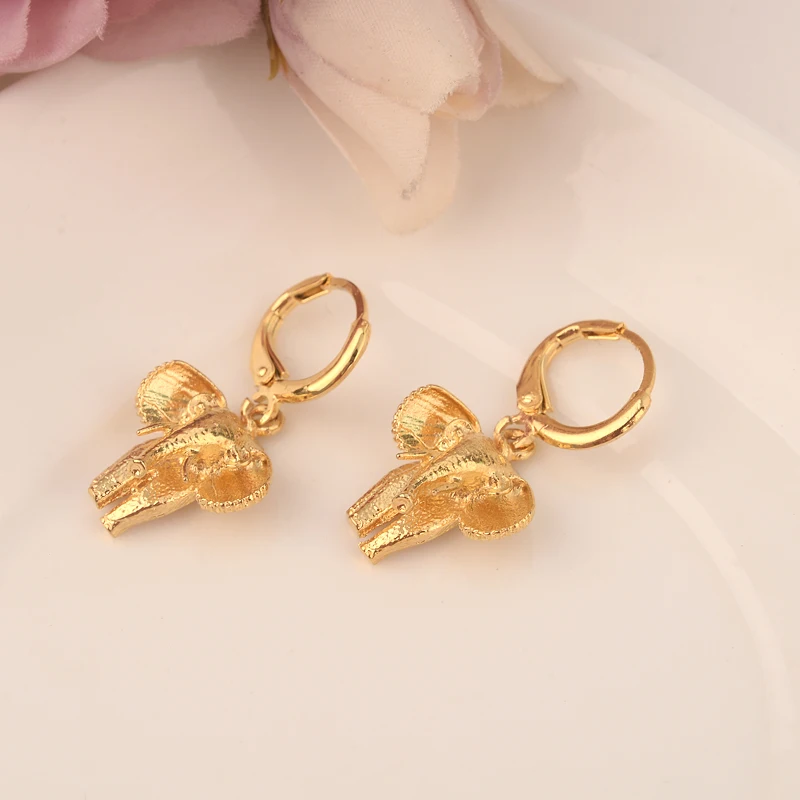 Золотые серьги капельки с сердечками эфиопские/нигерийские/кенийские/Ганские