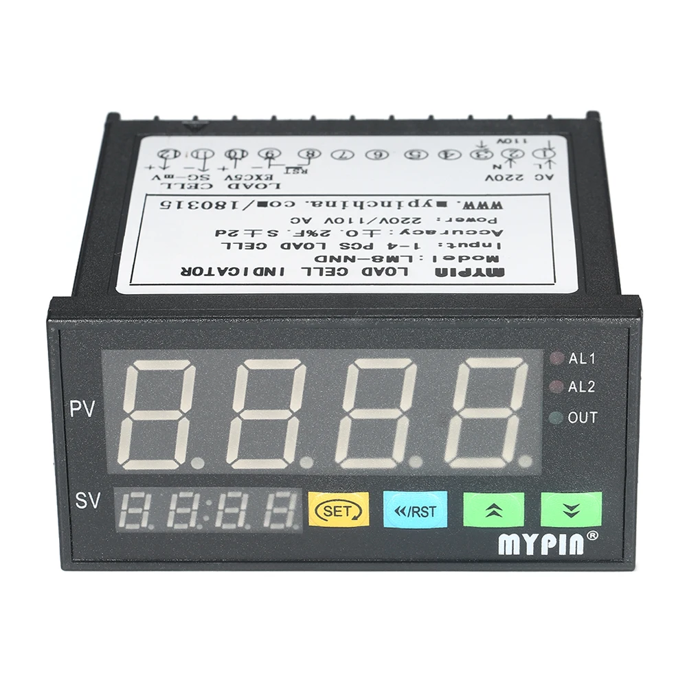 LED Display Weighing Meter Digital Load-cells Indicator 1~4 Load Cells Signals Input