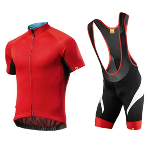 Mavic мужская красная велосипедная майка, летний комплект для велоспорта с коротким рукавом, майки, нагрудники, шорты, дышащая быстросохнущая одежда для велоспорта
