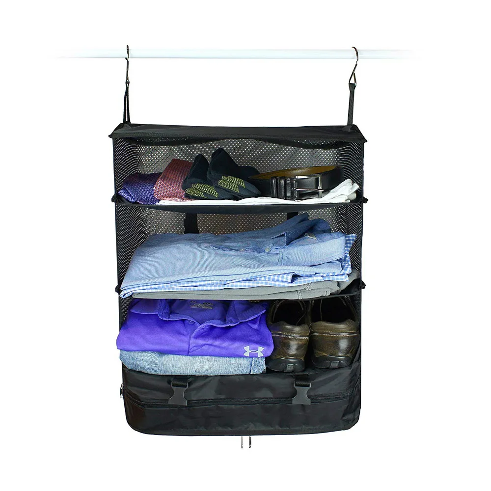 2019 New Arrival Stow-N-Go Portable Luggage System Large Black Packable Hanging Travel Shelve
2019 New Arrival Stow-N-Go Portable Luggage System Large Black Packable Hanging Travel Shelve