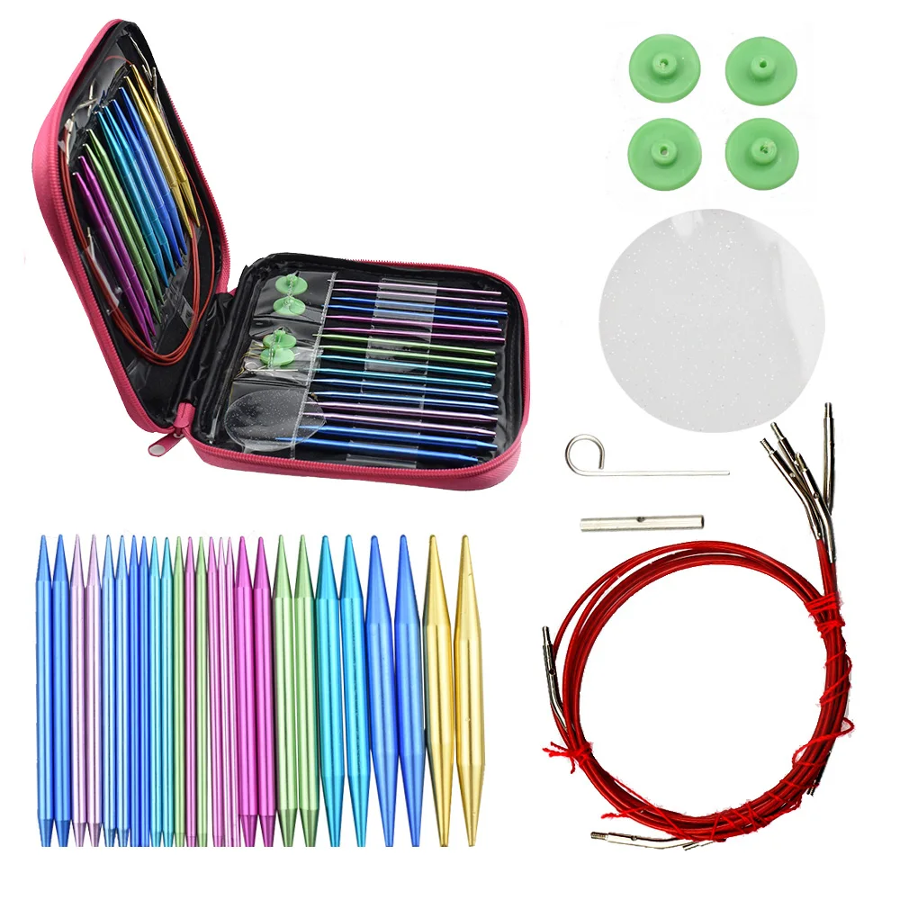 

13 Size Aluminum Change Detachable Circular Knitting Needles Set DIY Crafts Tools for Sewing Needle