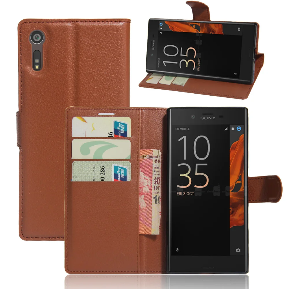 

YINGHUI PU Leather Flip Case For Sony Xperia XZ FZ8331 FZ8332 5.2'' Wallet Style Phone Bag Protective Case Cover With Stand