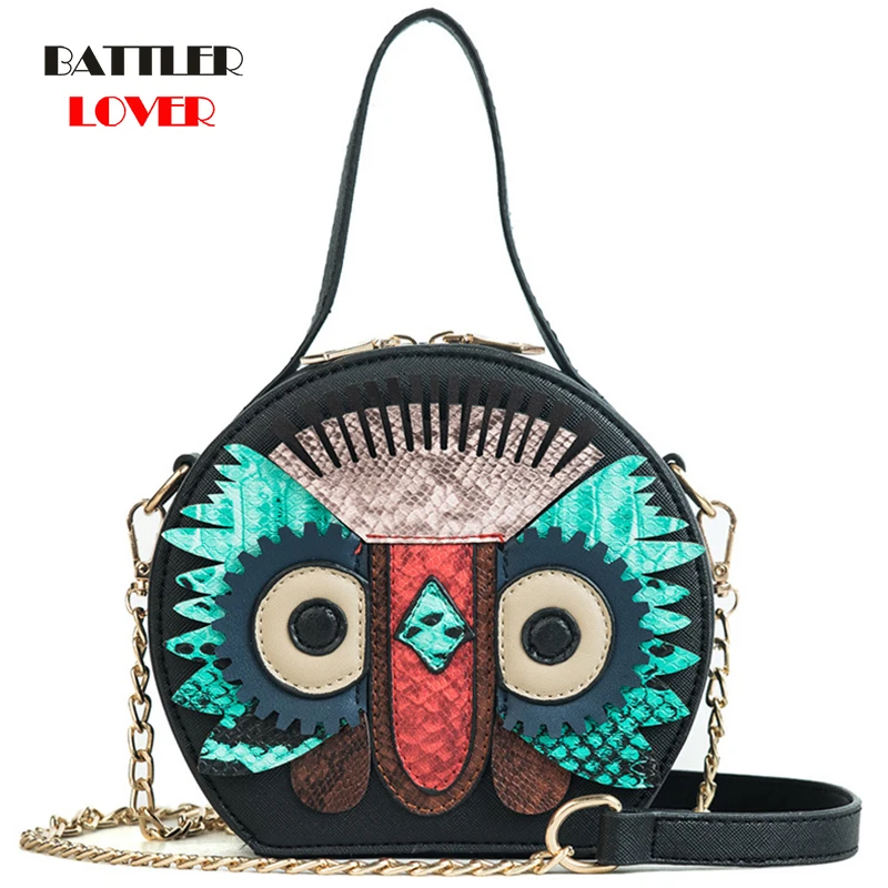 Cartoon Bird Circular Bags for Women 2019 Bags Women Handbag Bolsa Feminina Shoulder Messenger Bag Luxury Designer Handbags Bag
