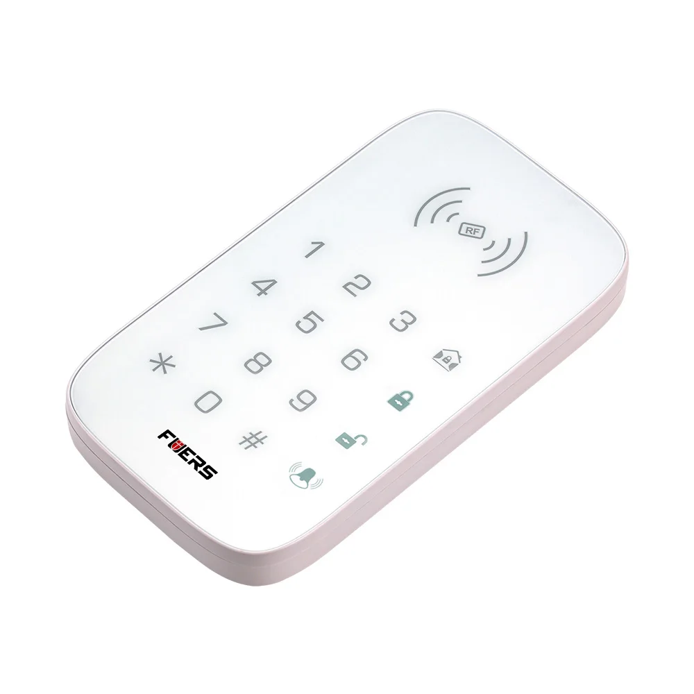 FUERS K07 Беспроводная RFID тег сенсорная клавиатура совместима с системой охранной сигнализации SMS Функция оповещения для G90B GSM сигнализация клавиатура