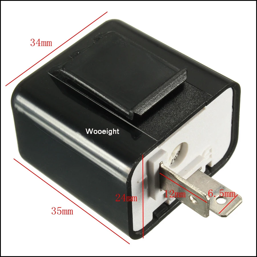 12V Adjustable Frequency LED Flasher 2 Pin Turn Light Signal Control Indicator Motorcycle Flasher Relay For Honda Harley Suzuki (8)