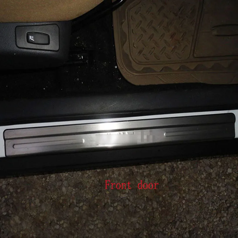 Нержавеющая сталь порога потертости пластин порога полосы приветствуется педали для Nissan Almera G11 g15 2012