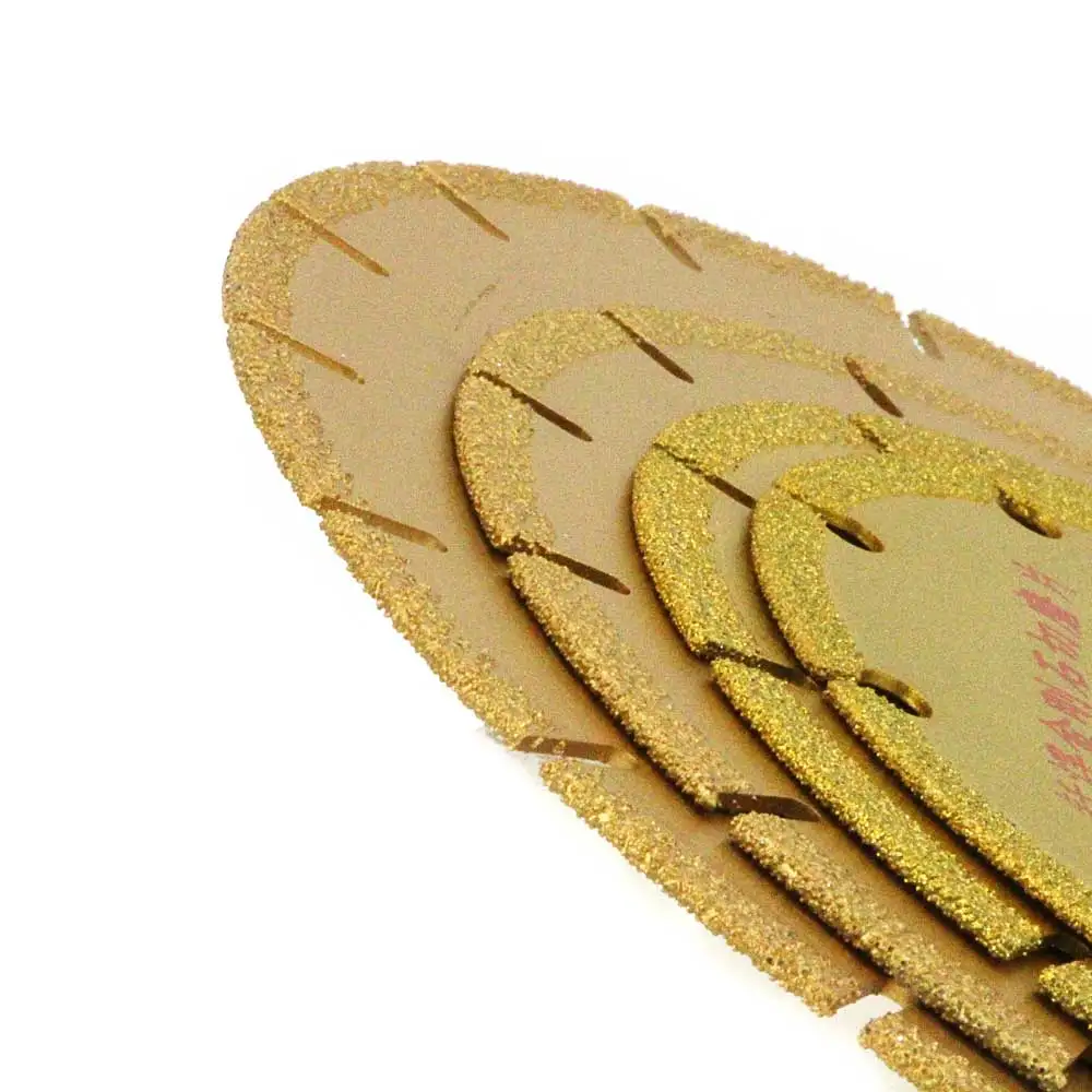 2pcs Brazed diamond dry slice cutting saw blade for stone,marble,tiles,glass,ceramics, vitrified brick, cast iron pipe GJ008