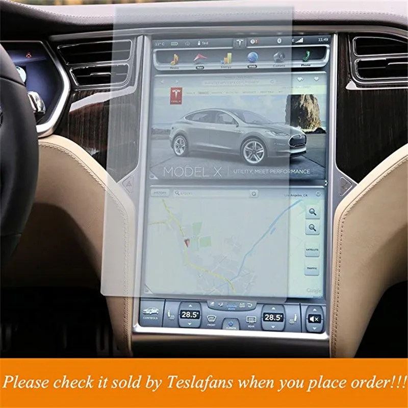 Для Tesla модель X модель S центр управления сенсорный экран автомобильный навигационный сенсорный экран протектор 17 дюймов защитные пленки