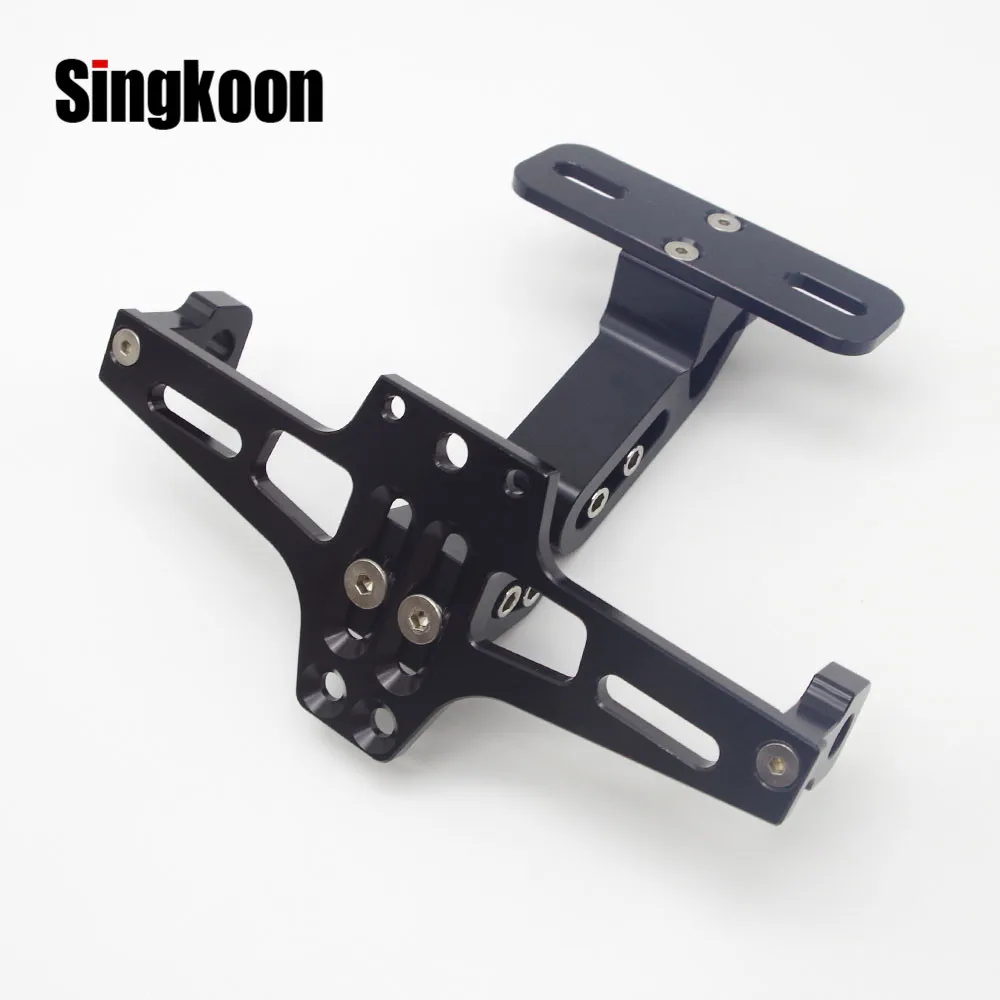 CNC Motorcycle Lisence number Plate Holder frame support plaque moto