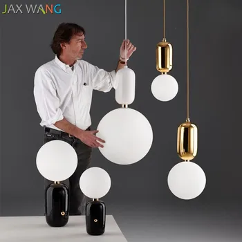 

Post-Modern pendant light Nordic simple bedroom living room light creative personality bar Restaurant bubble Ball shape light