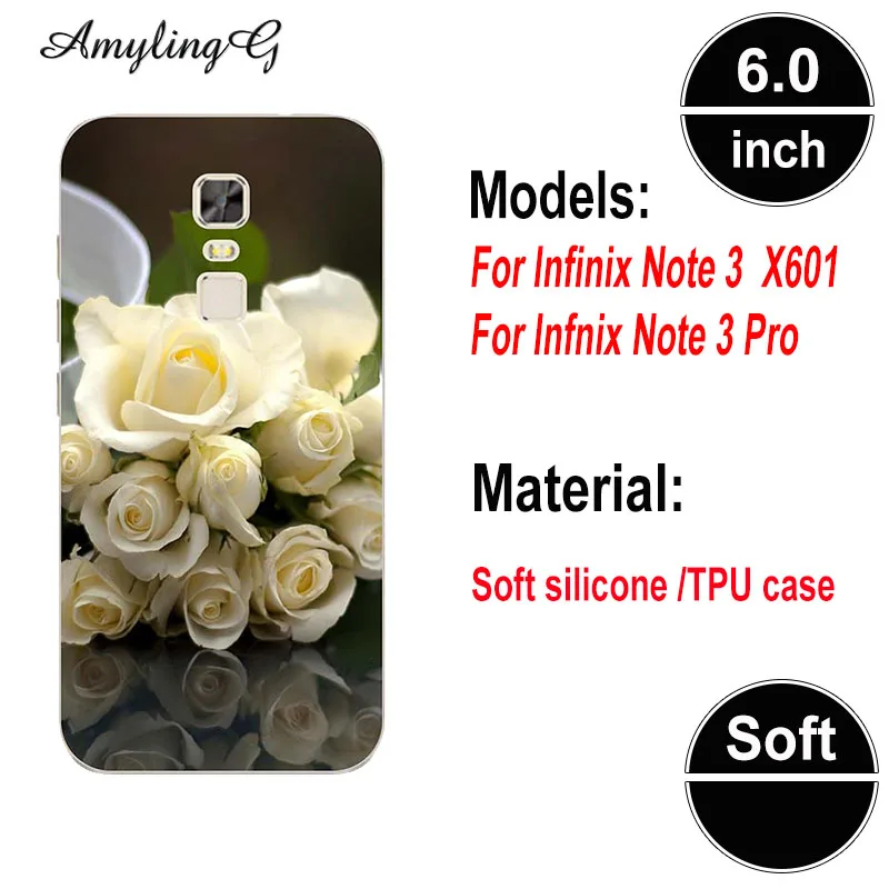 Чехол для телефона для Infinix Note 3 Pro Note3 X601 6," чехол с принтом розовый волк милый рисунок Мягкий Силиконовый ТПУ чехол Fundas Para - Цвет: A72
