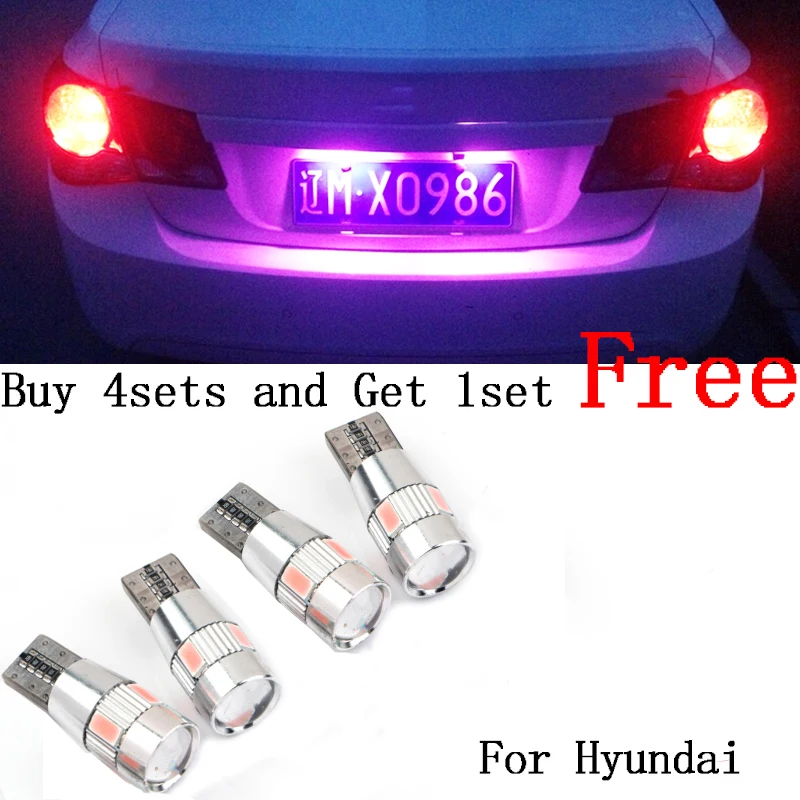2pcs No error T10 light 194 W5W LED license plate lights For Hyundai Tucson IX35 I30 Elantra
