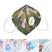 PM2.5 нетканый материал Одноразовый Защитный смог черный активированный уголь многоцветная защита от загрязнения защита от пыли Складная маска