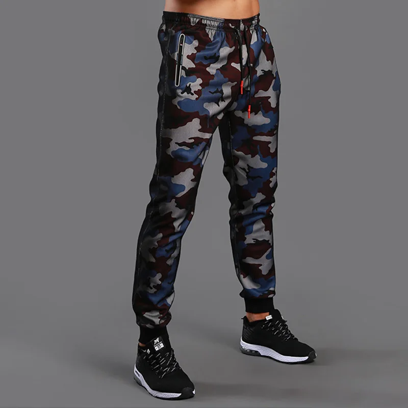 Spring Autumn New Jogger Camouflage Gyms Pants Men Fitness