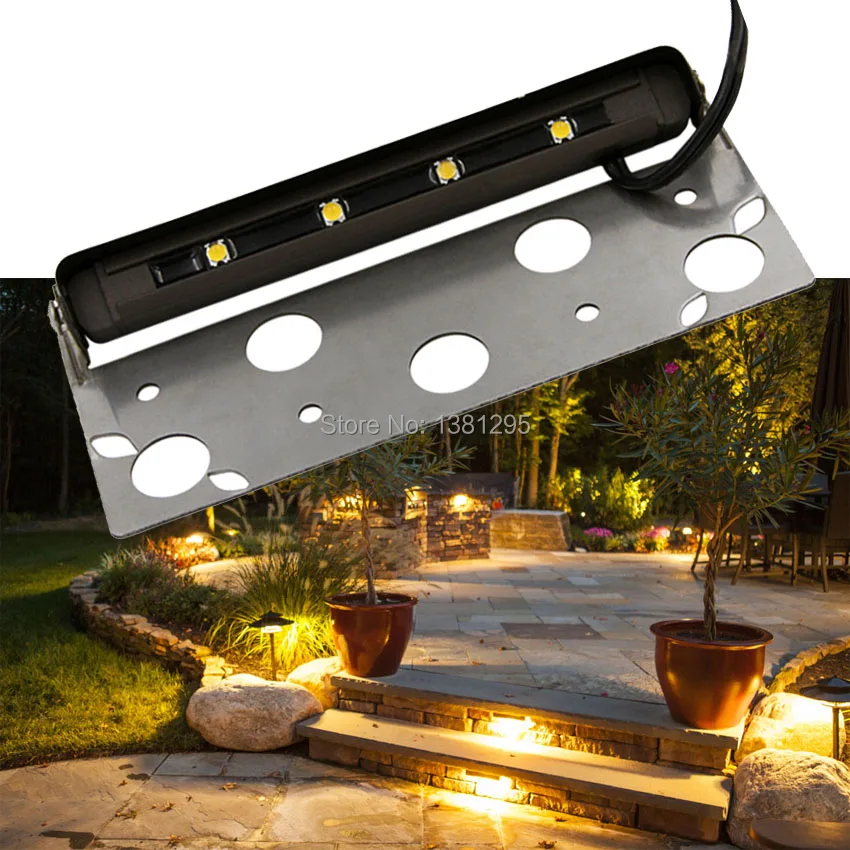 Led Landscape Lights Low Voltage 5W 12V 24V In-Ground Well Light 3000K Warm  White Waterproof Outdoor Spotlights for Garden, Pathway, Driveway, Deck(6