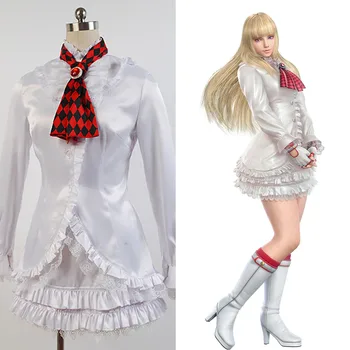 

LILI White Dress Costume Cosplay For Women Girls Full Set Costume