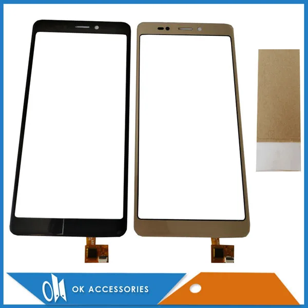 

For BQ BQ-5522 BQ5522 BQ 5522 Touch Screen Sensor Digitizer Panel Balck Gold Color With Tape 1PC/Lot