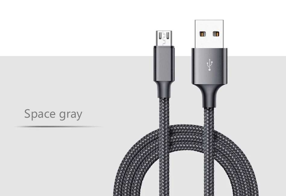 NOHON Nylon 1.8m Android Data Cable Micro USB Fast Charger Cord For Samsung Galaxy Huawei HTC Xiaomi 2A Lighting Charging Cables (14)