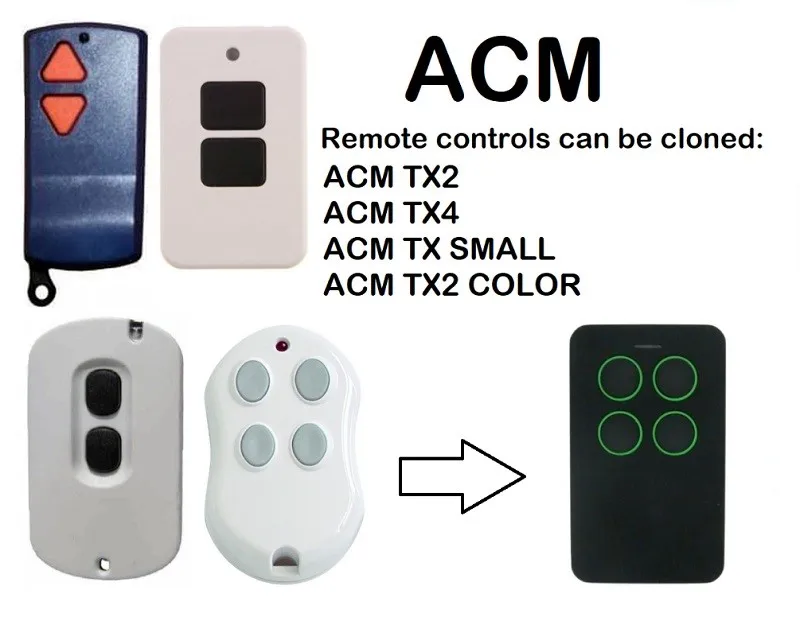 

2pcs ACM TX2, ACM TX4, ACM TX SMALL, ACM TX2 COLOR Remote Control Duplicator