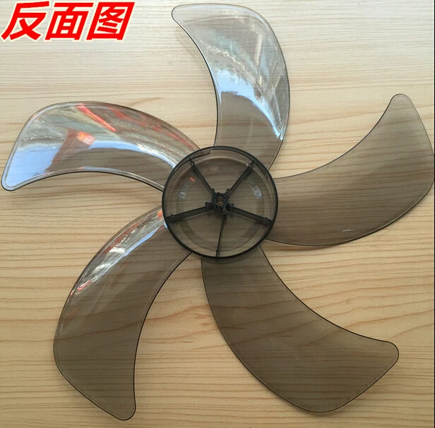 

16 inches transparent fan blade 8mm central hole 5 knief shape