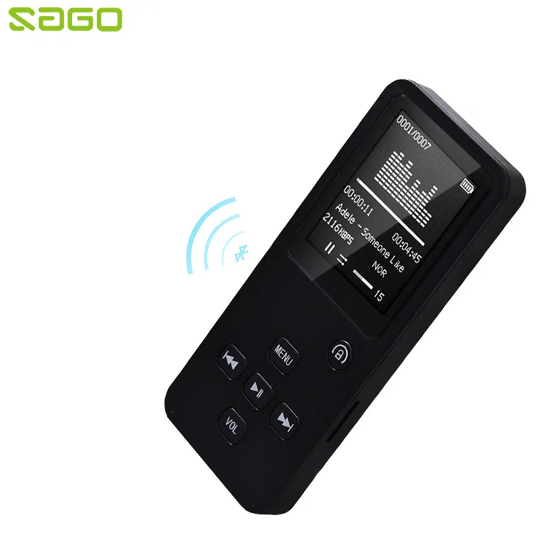 

Sago Bluetooth MP3 Music Player with 1.8" TFT Screen HIFI Lossless Music Support FM Radio TF Card 4GB 8GB 16GB 32GB 5 colors