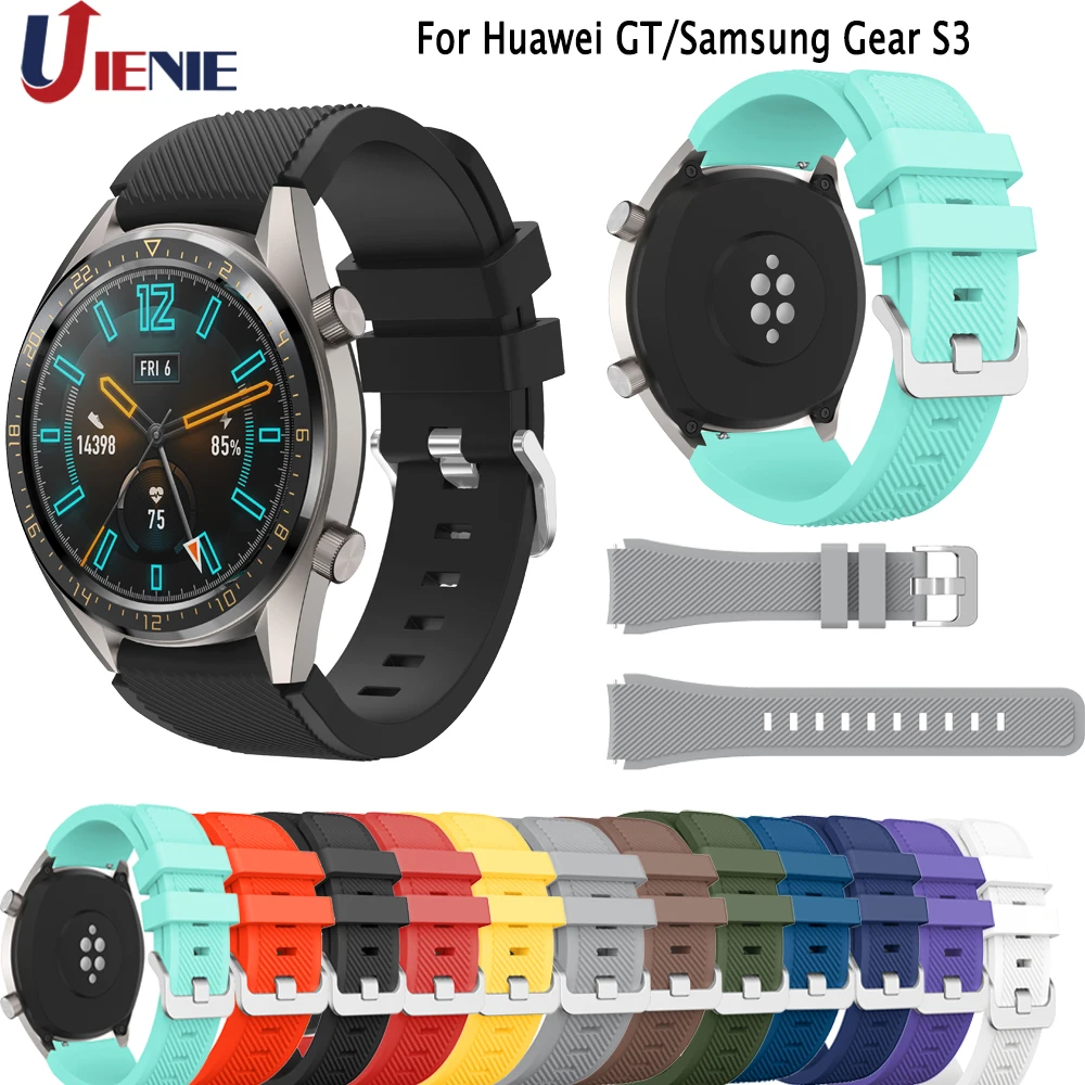 22 мм ремешок для часов Ремешок для samsung gear S3 Frontier Classic/Galaxy Watch 46 мм ремешок для huawei Watch GT 2 браслет умные часы