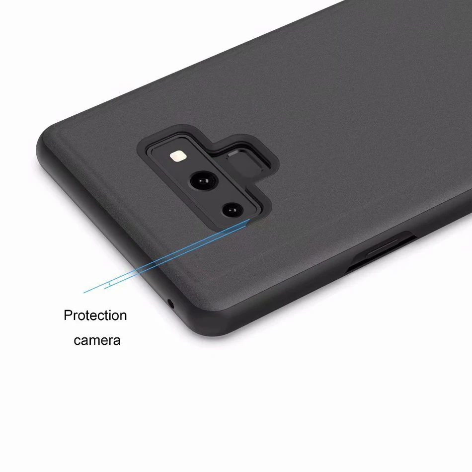 Прозрачный чехол для телефона Samsung Galaxy S9 S8 S10 Plus A8 A7 2018 Note 9 8 A50 зеркальный флип a40