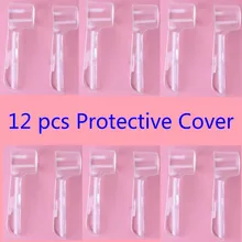 12 шт. дорожная электрическая зубная щетка защитная крышка костюм насадки зубных щеток для пыли прозрачный домашний отдых на природе