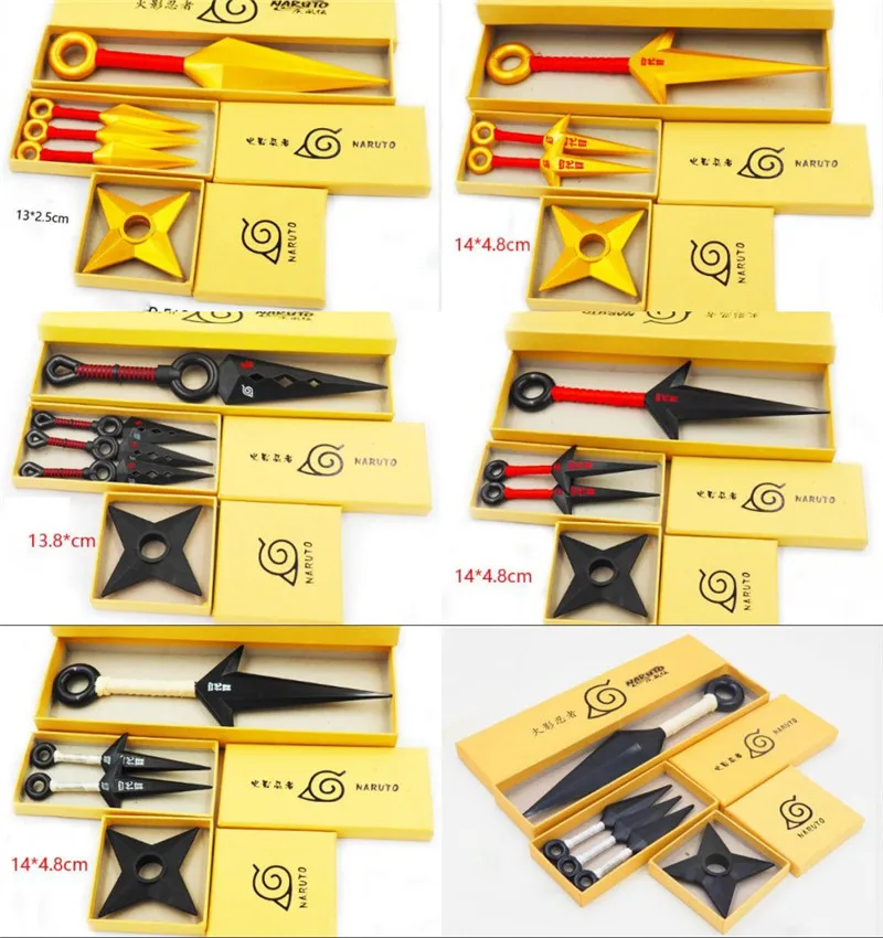 

Anime Naruto Leaf Village Ninja Plastic Yellow Kunai Props Halloween Cosplay Toy Christmas Gift