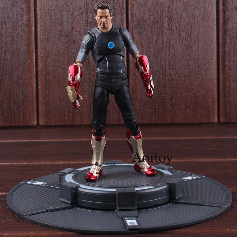 SH Figuarts фигурка Marvel Железный человек Тони Старк с Тони Powerd этап ПВХ Железный человек Коллекционные Фигурки Модель игрушки