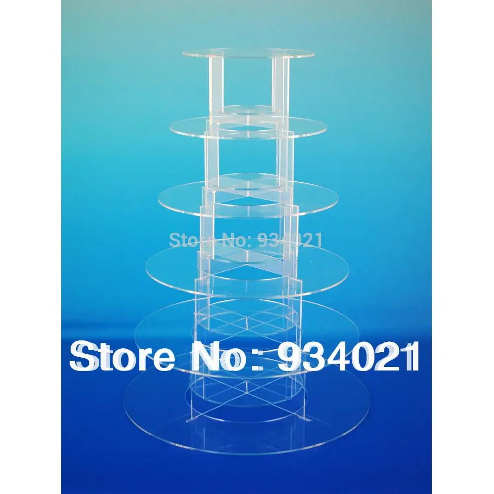 Clear 6 Tier Acrylic Cake Display Stand,Cake Display Shelfin Stands