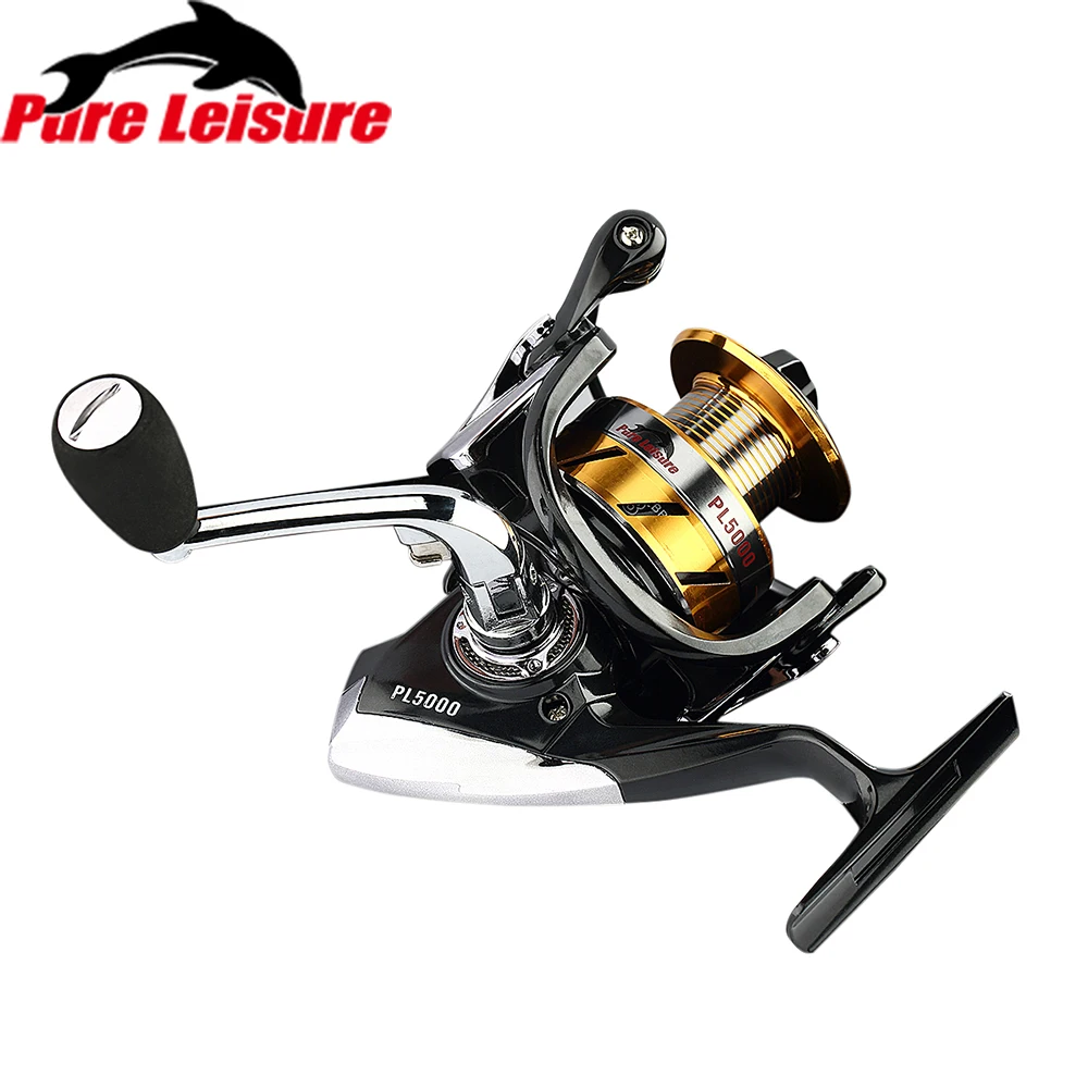 

PureLeisure 2019 Hot Spinning Reel 13+1BB Speed Ratio 5.5:1 Metal Spool Aluminium Handle Reel Moulinet Spinning Carrete Pesca