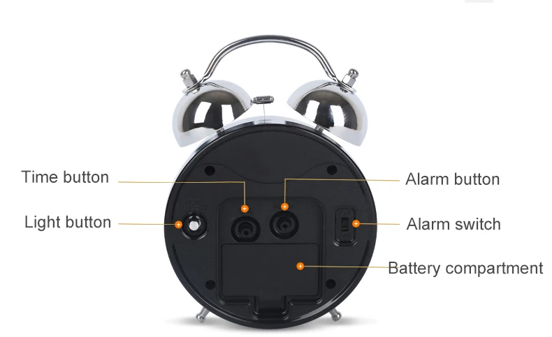 Высококачественные персональные будильники металлические часы с будильником, Современный домашний декор, гостиная, спальня, настольные украшения, подарок